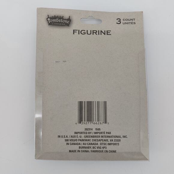 Set of 2 Tombstone Corners Figures Scary Halloween Frankenstein - Picture 2 of 7